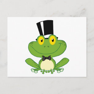 Groom Frog Tecknade figurer Vykort
