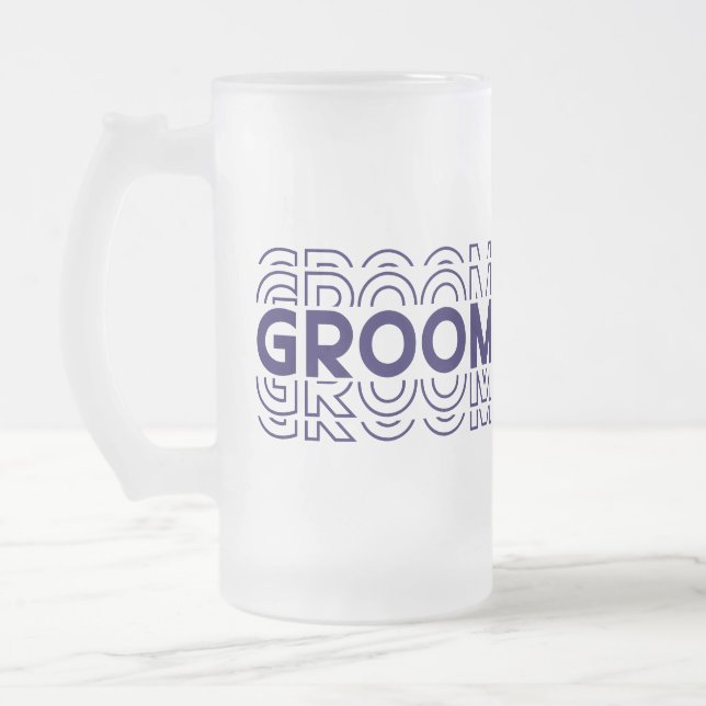 Groom Frostat Ölglas (Vänster)