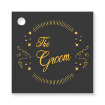 Groom Guld Bröllop Elegant