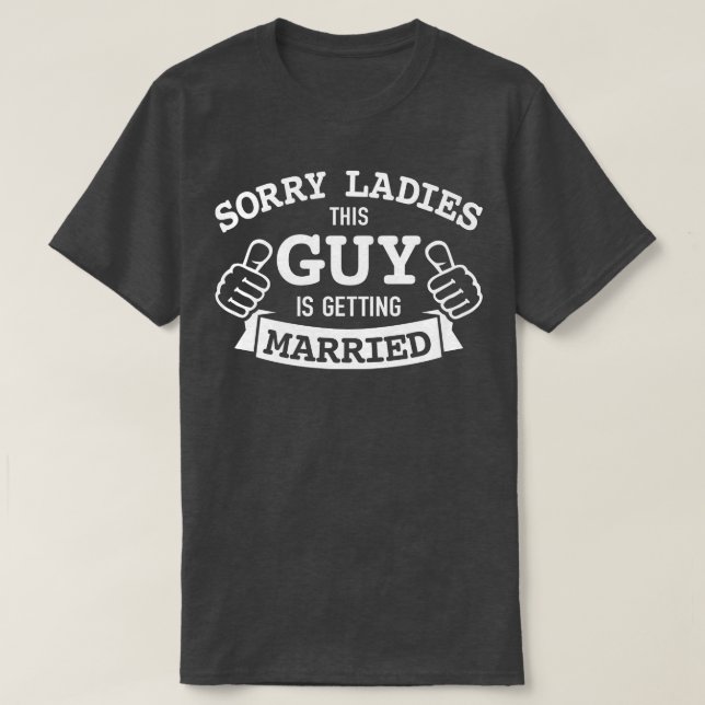 Groom Guy är gifta sig reklamfest T Shirt (Design framsida)