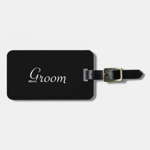 Groom Hälften av Bride- och Groom-bagaget för hono Bagagebricka