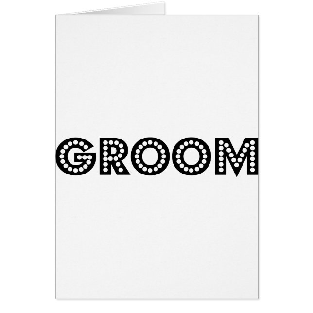 Groom Hälsningskort (Framsidan)