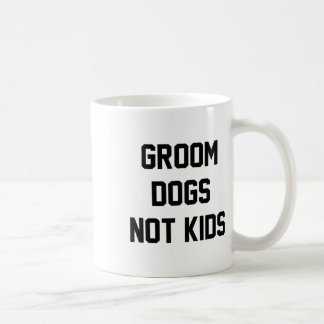 Groom Hundar inte Kids Funny Kaffemugg