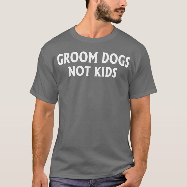 Groom Hundar Inte vän T Shirt (Framsida)