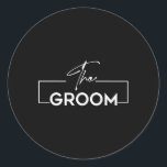 Groom I Do Crew Bachelor Bröllopsfest Matchin Runt Klistermärke<br><div class="desc">Matchning av Bröllopsfesten Groom I do Crew Bachelor</div>