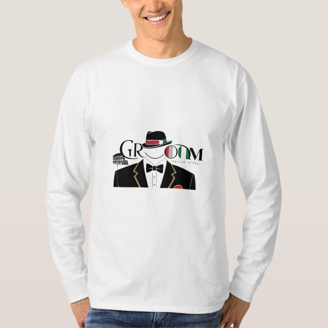 Groom Italienska Inspired Shirt T Shirt (Framsida)