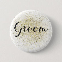 Groom-knappen glitter Guld