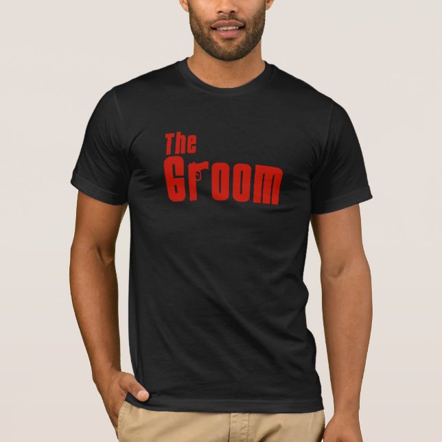 Groom (maffiafrött) t-shirt (Framsida)