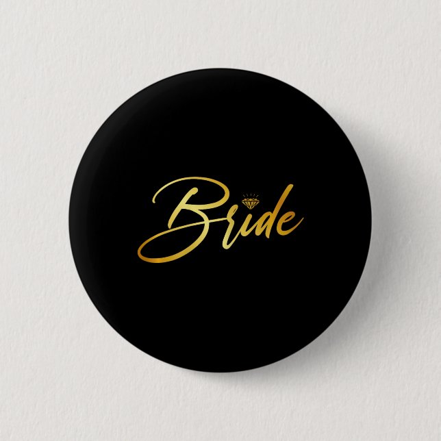 Groom Make och maka som matchar Bröllop Knapp (Framsida)