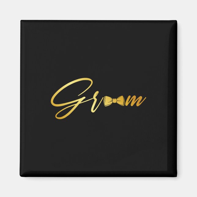 Groom Make och maka som matchar Bröllop Magnet (Framsidan)