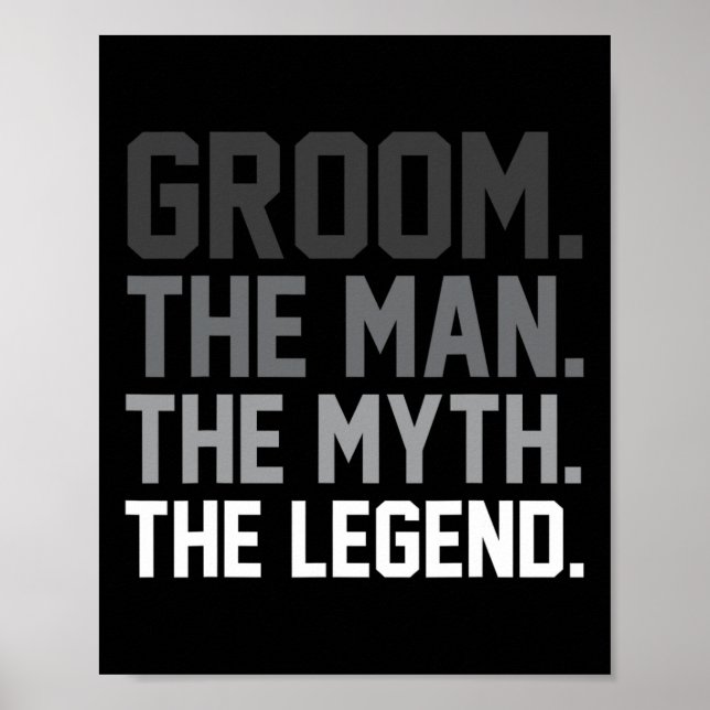 Groom människan, myten om den berömda Bröllop Poster (Framsidan)