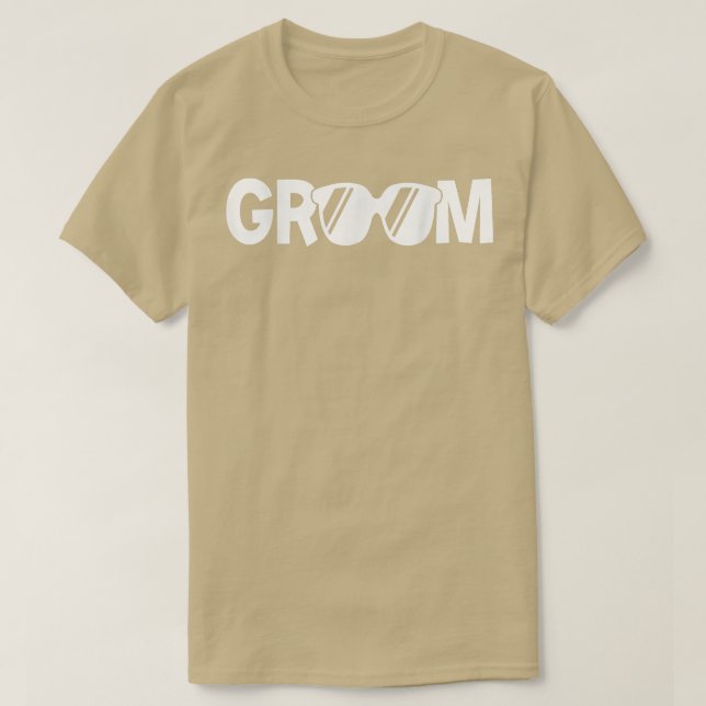 Groom Matching Bröllopsfest Best Man Funny Groom T Shirt (Design framsida)