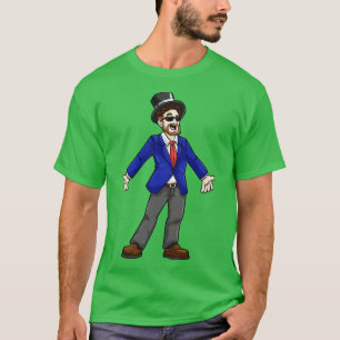Groom med solglasögon, jacka och cylinder t shirt