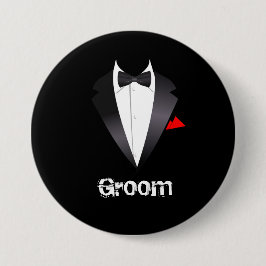Groom med Tuxedo Shirt Knapp