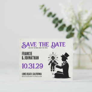 Groom med Voodoo Doll Groom Spara Datumet