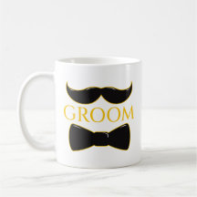 Groom Mustache och Bow Tie
