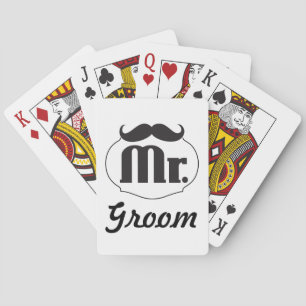 Groom Mustache Spelkort
