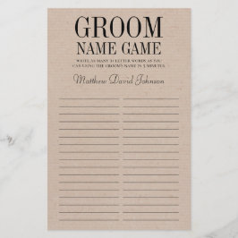Groom Namn-spel