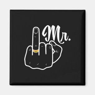 Groom Ny gifta Bröllop Honeymoon Ring Finger H Magnet