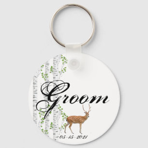 Groom Nyckelring Hjort Doe Buck Woodland Hunting