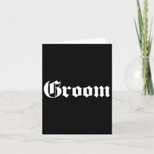 Groom Old school Design - Bachelor Party - Bröllop Kort