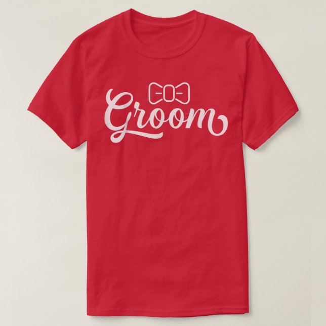 Groom Party Bachelor Wedding  T Shirt (Design framsida)