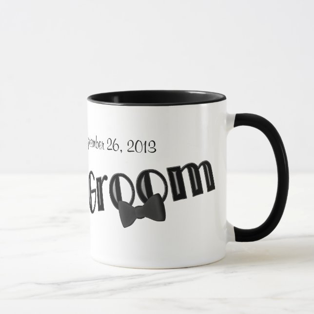 Groom Personlig Bröllop Mugg (Höger)