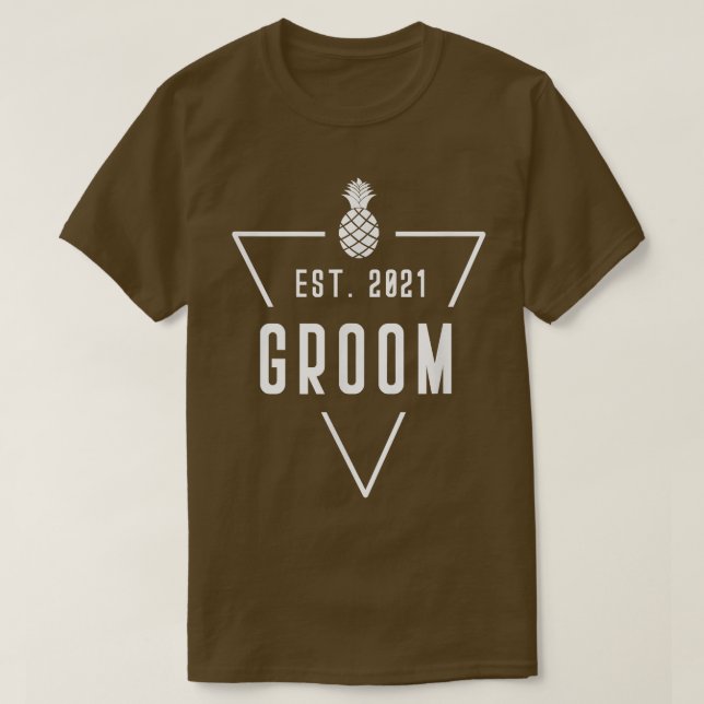 Groom Pineapple Möhippa Bachelor Meico Sol T Shirt (Design framsida)