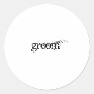 Groom Runt Klistermärke