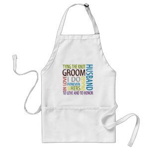 Groom Sentiments Bröllop Förkläde