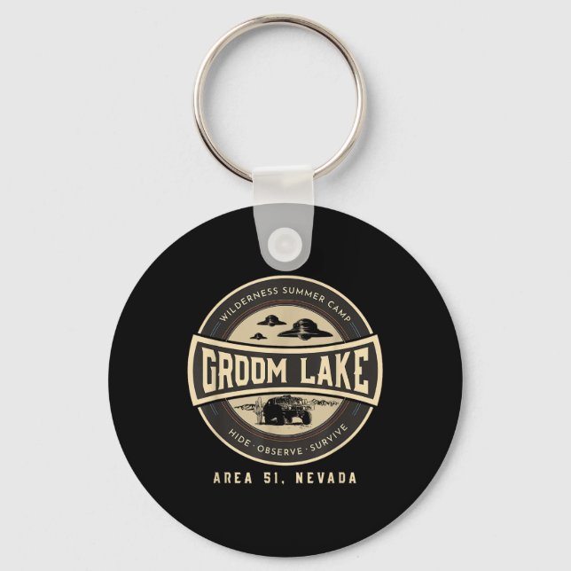 Groom Sjö, sommarvildmarkskamrat - ekonomiskt bärk Nyckelring (Framsida)