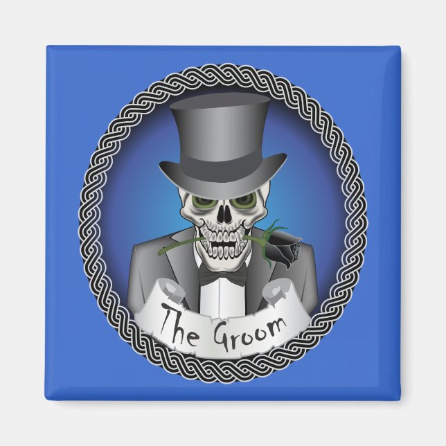 Groom Skull Magnet (Framsidan)