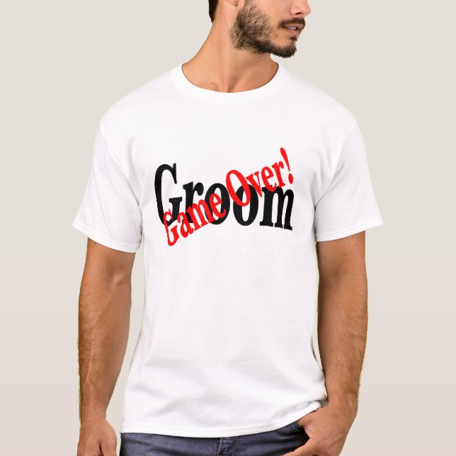 Groom (spel över rött) tee shirt (Framsida)