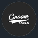 Groom Squad - Bachelor Party - Bröllop 1 Runt Klistermärke<br><div class="desc">Groom Squad - Bachelor Party - Bröllop 1</div>