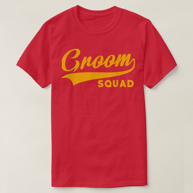 Groom Squad Bachelor Party Bröllop 2 T Shirt (Design framsida)