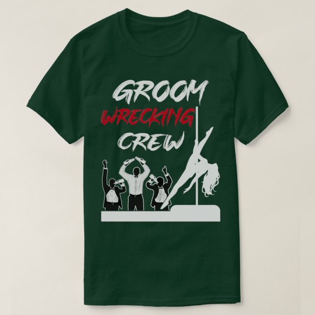 Groom Squad Bachelor Party Drinking Crew T Shirt (Design framsida)
