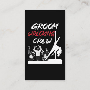 Groom Squad Bachelor Party Drinking Crew Visitkort
