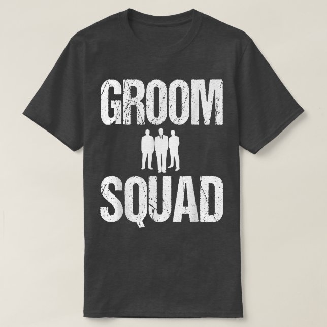 Groom Squad Bröllopsfest Best ManTeam Tee1009 T Shirt (Design framsida)