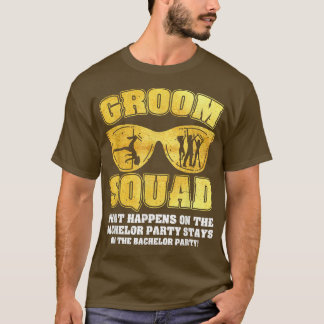Groom Squad Bucks Groom Marskalkars Bachelor Party T Shirt
