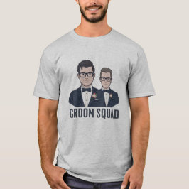 Groom Squad - Cartoon Groomsmen T-Shirt