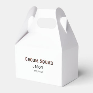 Groom Squad groomsman bachelorette Party add namn Presentaskar