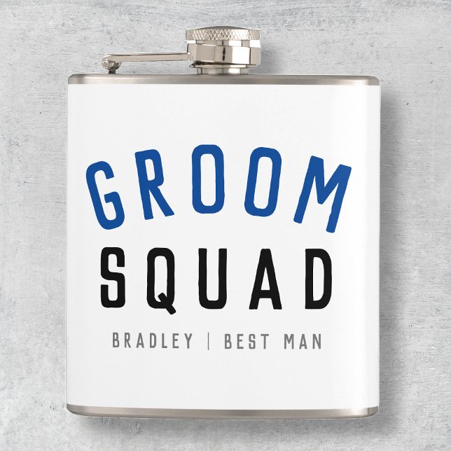 Groom Squad | Modern Bachelor Groomsman Snyggt Fickplunta (Skapare uppladdad)