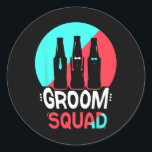 Groom Squad Ord Party Bröllop Bachelor 2 Runt Klistermärke<br><div class="desc">Groom Squad Ord Party Bröllop Bachelor 2</div>