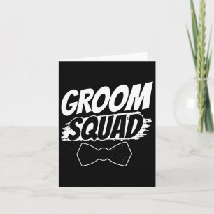 Groom Squad Party Ord Bachelor Bröllop 2 Kort