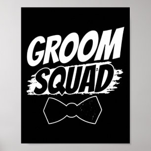 Groom Squad Party Ord Bachelor Bröllop 2 Poster