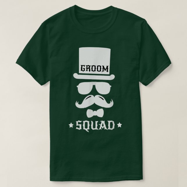 Groom Squad s Bröllop Team T Shirt (Design framsida)