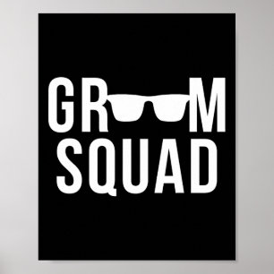 Groom Squad Sungles Bröllop Bachelor Party Poster