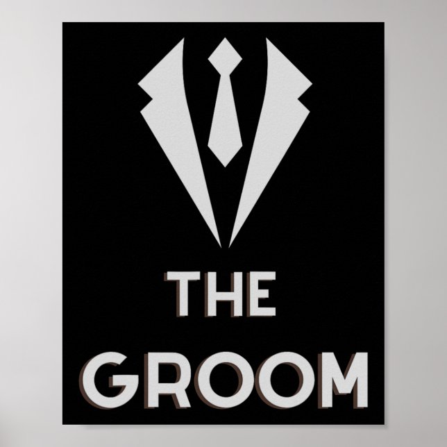 Groom Squat Bachelor levererar Party Bröllop Poster (Framsidan)