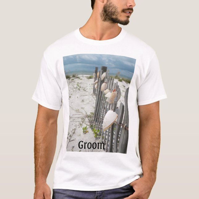 Groom strand T-skjorta T Shirt (Framsida)