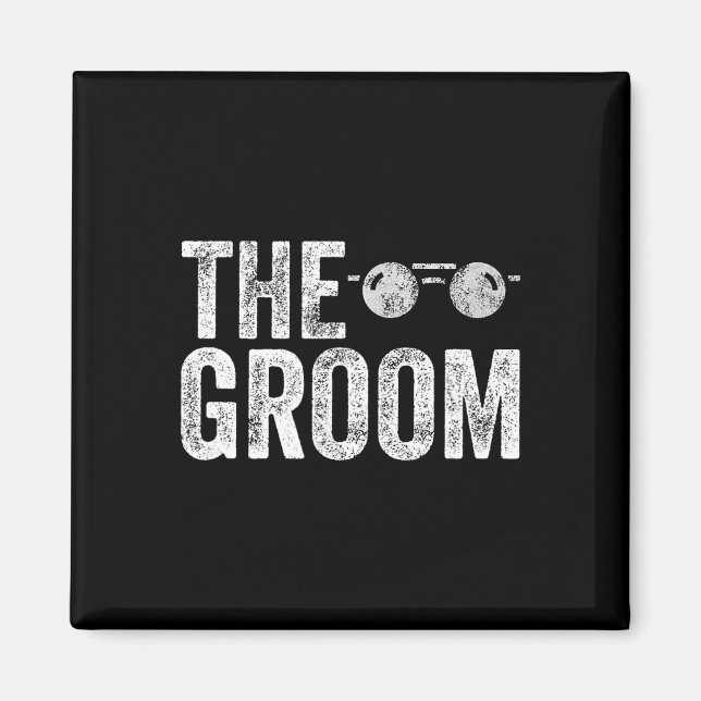 Groom Sungles Möhippa Bröllop Bachelor P Magnet (Framsidan)